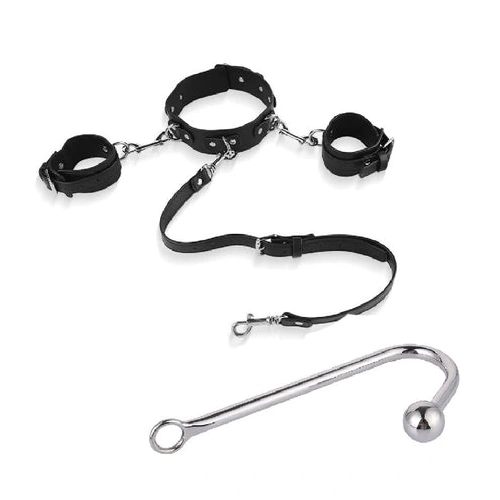 and Collar with Hook Cuffs Elegant Anal Beaded 5334 0824